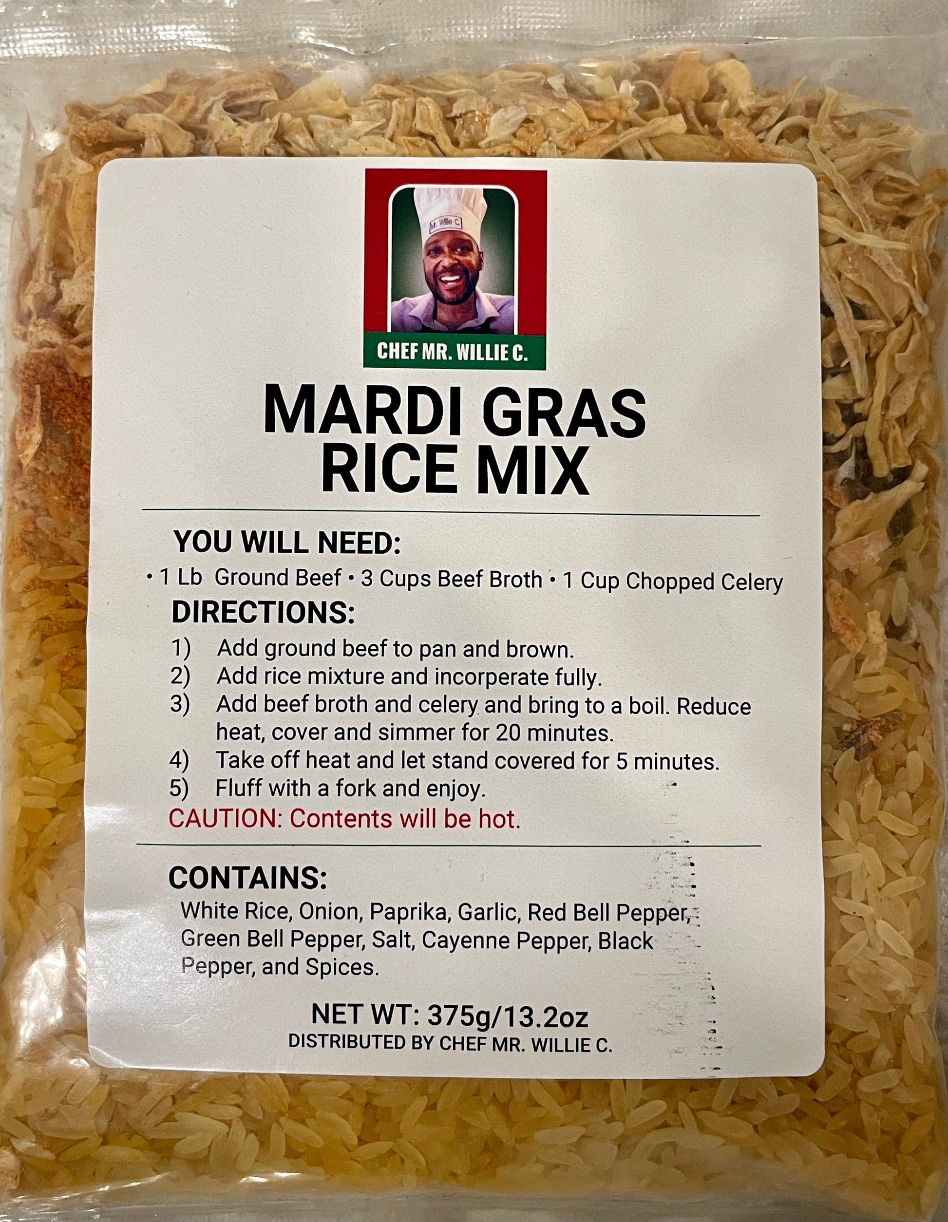Mr. Chief Rice Chef Mr. Willie C. Mardi Gras Rice – Chef Mr. Willie C. Spices Inc.